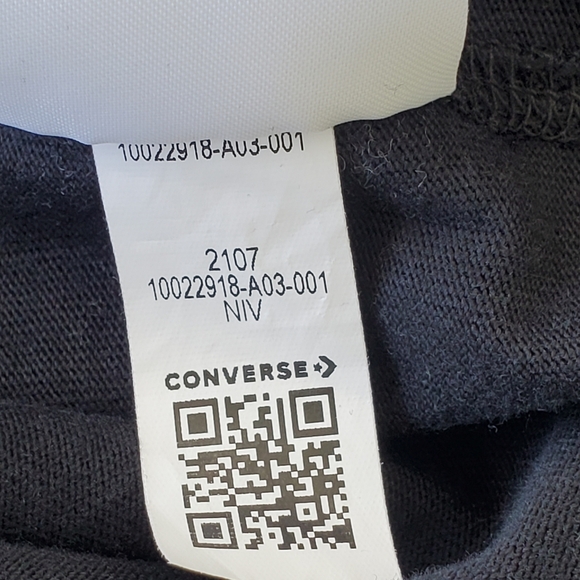 Converse Long Sleeve Men's XXlarge T-shirt Black Spread Kindness Stay Smiling - Picture 10 of 10